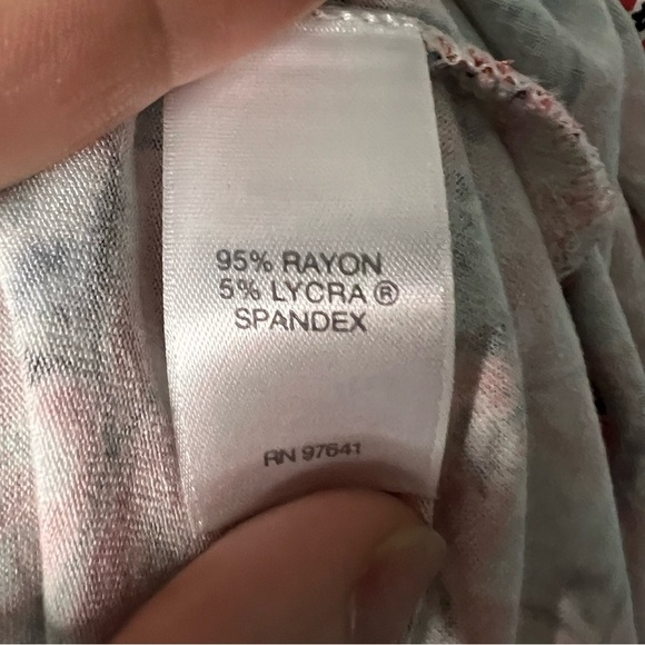 J Jill Red Paisley Floral Print Sleeveless High Low Tank - LP - Picture 9 of 10